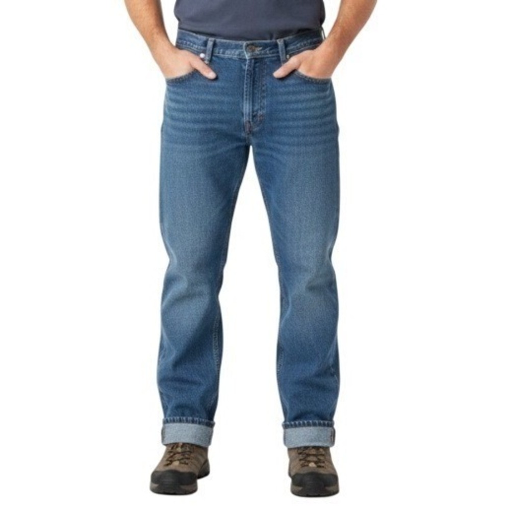 Carhartt FR Flame Resistant Jeans Mens 42x34 Blue Straight Leg Workwear Denim